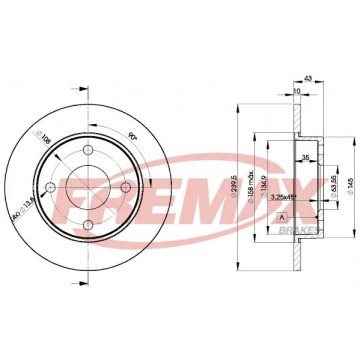 FREMAX Bremsscheibe, BD-1063