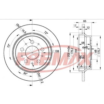 FREMAX Bremsscheibe, BD-1674