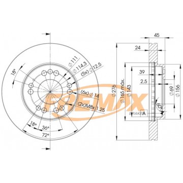 FREMAX Bremsscheibe, BD-1002