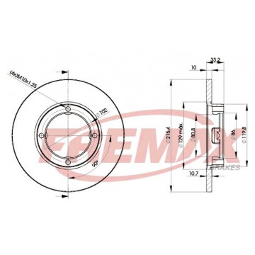 FREMAX Bremsscheibe, BD-1160