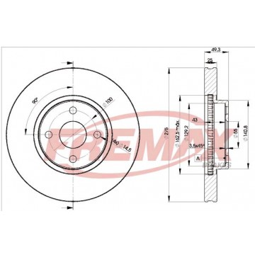 FREMAX Bremsscheibe, BD-1320