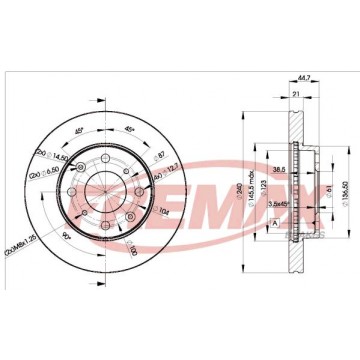 FREMAX Bremsscheibe, BD-1701