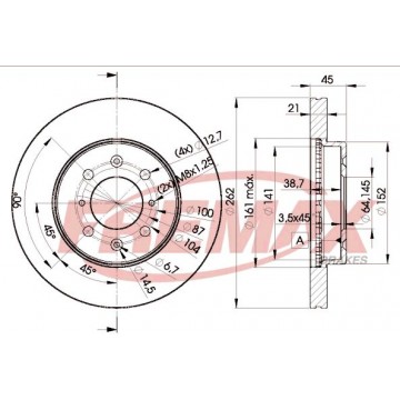 FREMAX Bremsscheibe, BD-1700