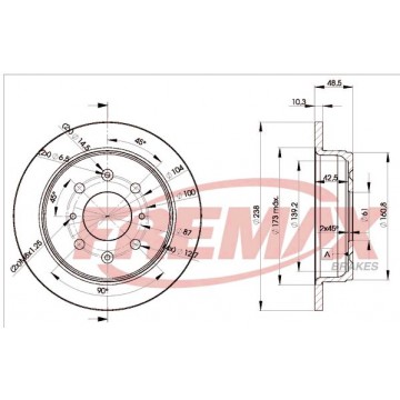 FREMAX Bremsscheibe, BD-1703