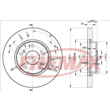 FREMAX Bremsscheibe, BD-1705