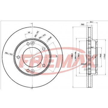 FREMAX Bremsscheibe, BD-1712