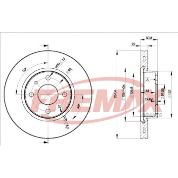 FREMAX Bremsscheibe, BD-1751