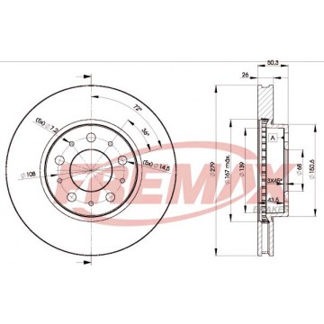 FREMAX Bremsscheibe, BD-1788