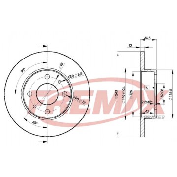 FREMAX Bremsscheibe, BD-1815