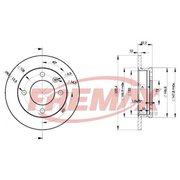 FREMAX Bremsscheibe, BD-1991