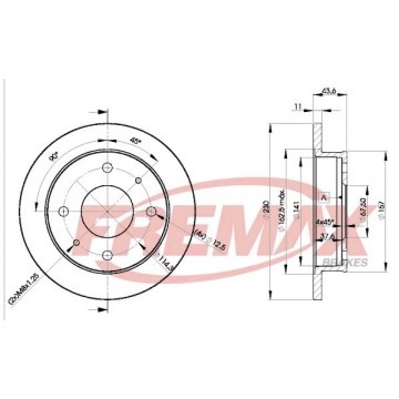 FREMAX Bremsscheibe, BD-2000