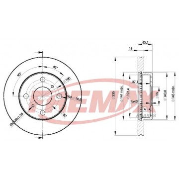 FREMAX Bremsscheibe, BD-2020