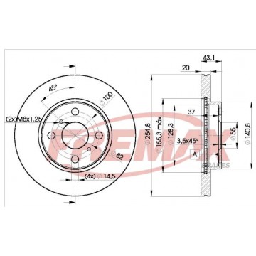 FREMAX Bremsscheibe, BD-2040