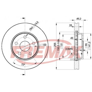 FREMAX Bremsscheibe, BD-2047