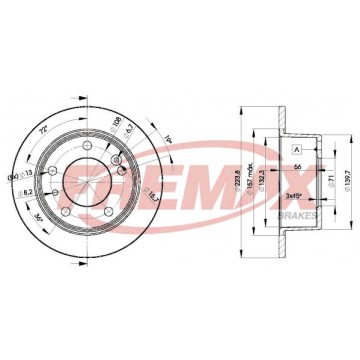 FREMAX Bremsscheibe, BD-2062