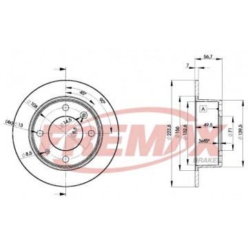 FREMAX Bremsscheibe, BD-2061