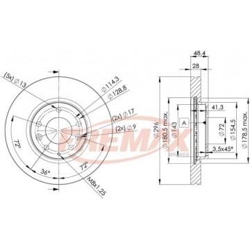 FREMAX Bremsscheibe, BD-2063