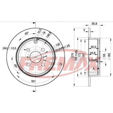 FREMAX Bremsscheibe, BD-2081