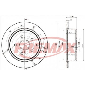 FREMAX Bremsscheibe, BD-2082