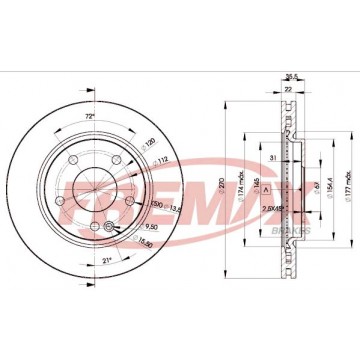 FREMAX Bremsscheibe, BD-2112