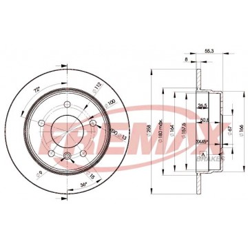 FREMAX Bremsscheibe, BD-2113