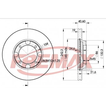 FREMAX Bremsscheibe, BD-2135