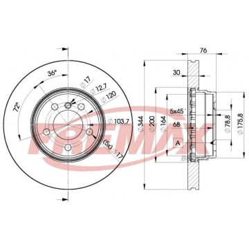 FREMAX Bremsscheibe, BD-2207