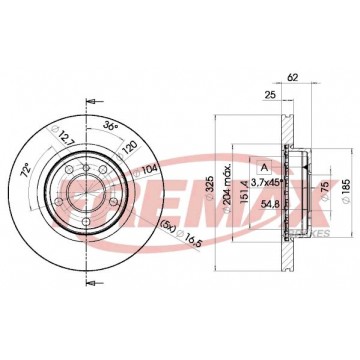 FREMAX Bremsscheibe, BD-2217