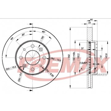 FREMAX Bremsscheibe, BD-2232