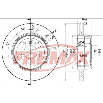 FREMAX Bremsscheibe, BD-2218