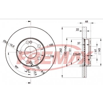 FREMAX Bremsscheibe, BD-2233