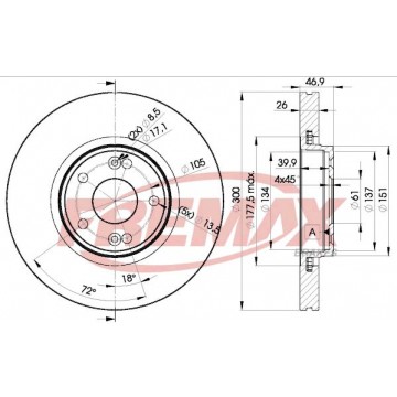 FREMAX Bremsscheibe, BD-2235