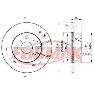 FREMAX Bremsscheibe, BD-2250