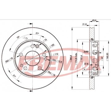 FREMAX Bremsscheibe, BD-2312