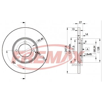 FREMAX Bremsscheibe, BD-2375