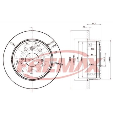 FREMAX Bremsscheibe, BD-2443