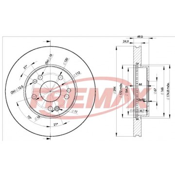 FREMAX Bremsscheibe, BD-2412