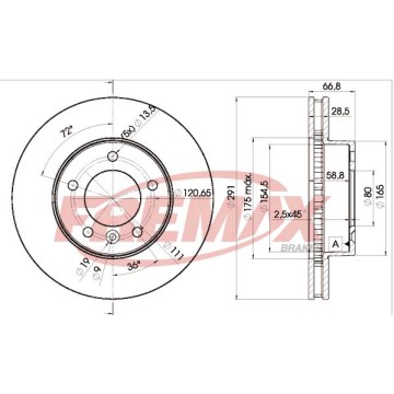 FREMAX Bremsscheibe, BD-2519