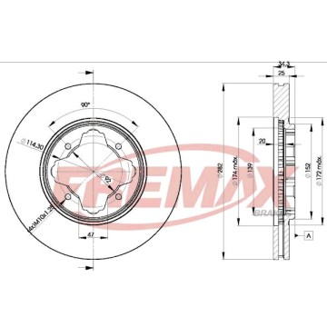 FREMAX Bremsscheibe, BD-2582