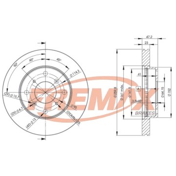 FREMAX Bremsscheibe, BD-2584