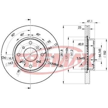 FREMAX Bremsscheibe, BD-2585