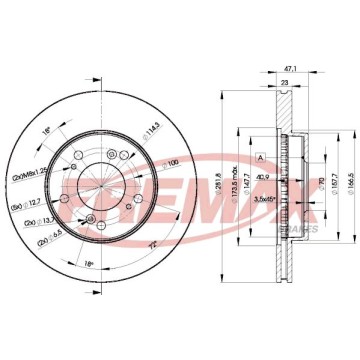 FREMAX Bremsscheibe, BD-2586