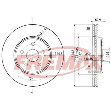 FREMAX Bremsscheibe, BD-2649