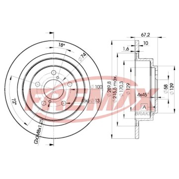 FREMAX Bremsscheibe, BD-2670