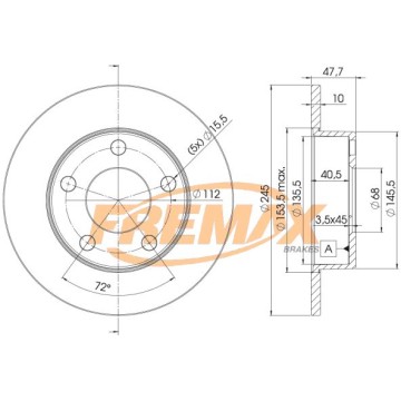 FREMAX Bremsscheibe, BD-2746