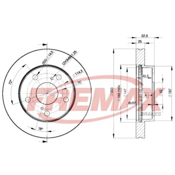 FREMAX Bremsscheibe, BD-2806