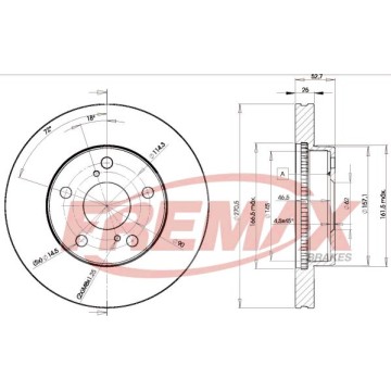 FREMAX Bremsscheibe, BD-2810