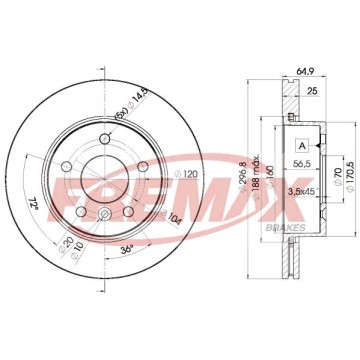 FREMAX Bremsscheibe, BD-2817