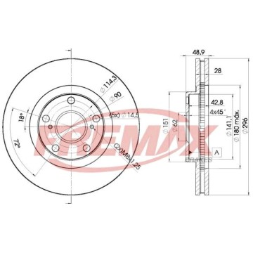 FREMAX Bremsscheibe, BD-2820