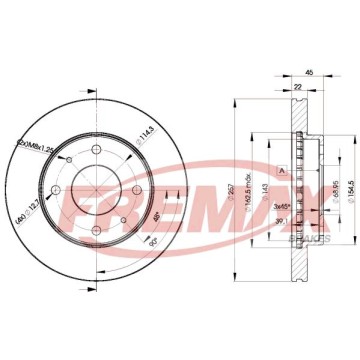 FREMAX Bremsscheibe, BD-2831